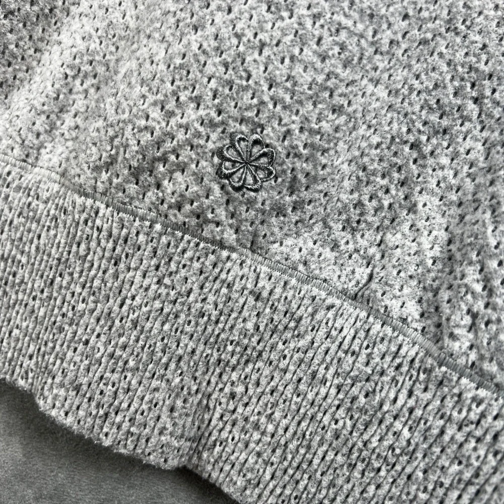 Nike Tech Pack Therma-FIT ADV Hoodie Womens Medium Gray Textured Knit Cropped